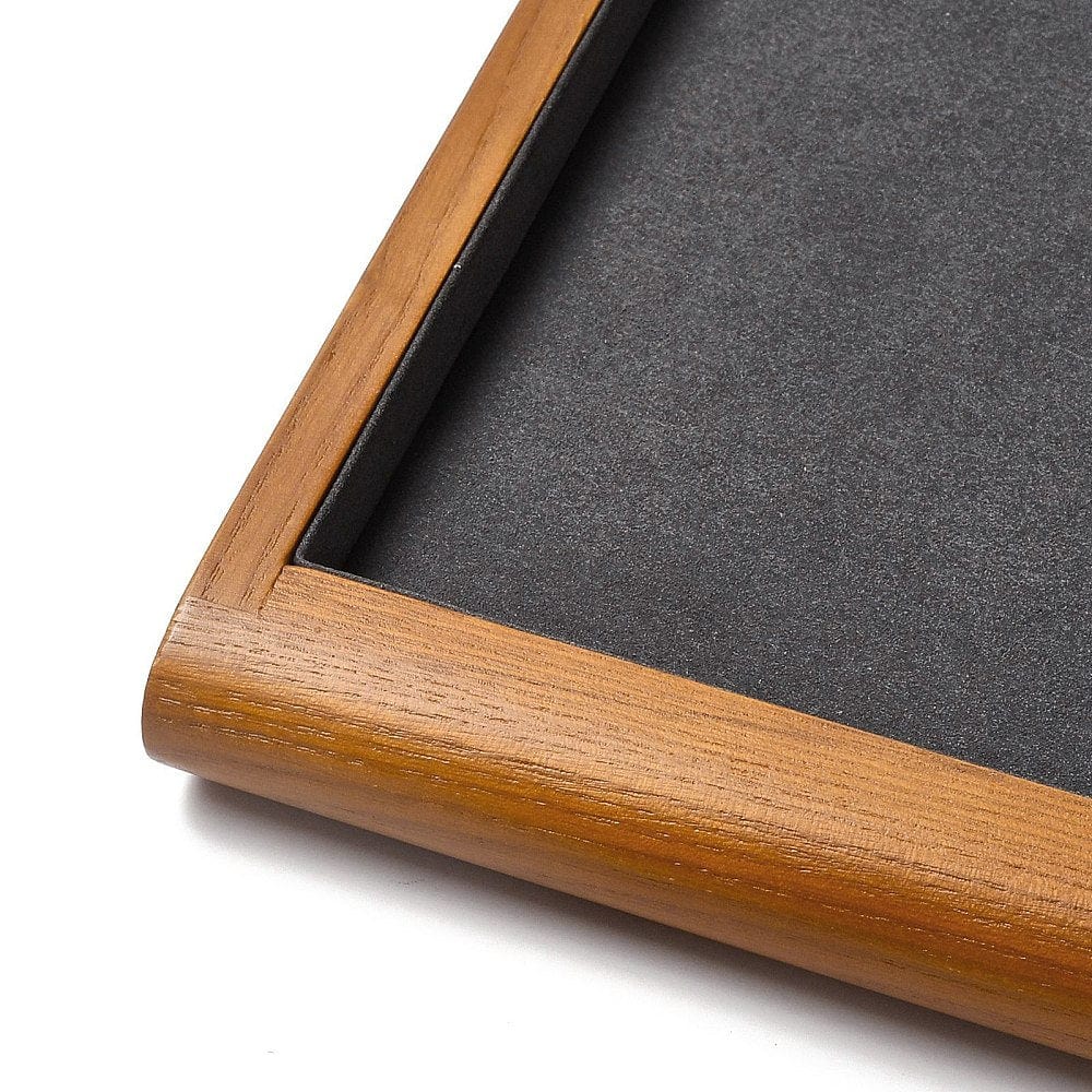 Eksklusivt Display Med Stof Og Træ (24x35x2cm) - Uniq Perler - 113735