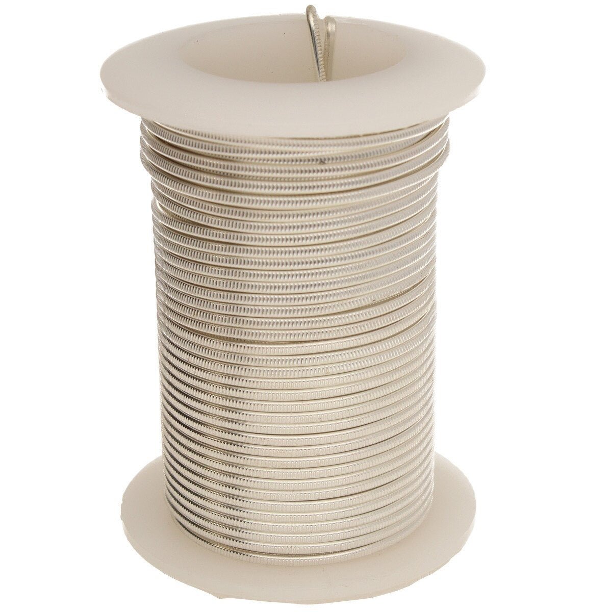 Ekstra Slidstærk Wire - Sølvfarvet - 1,3mm (7,3m) Medium Hårdhed - Uniq Perler - 118491