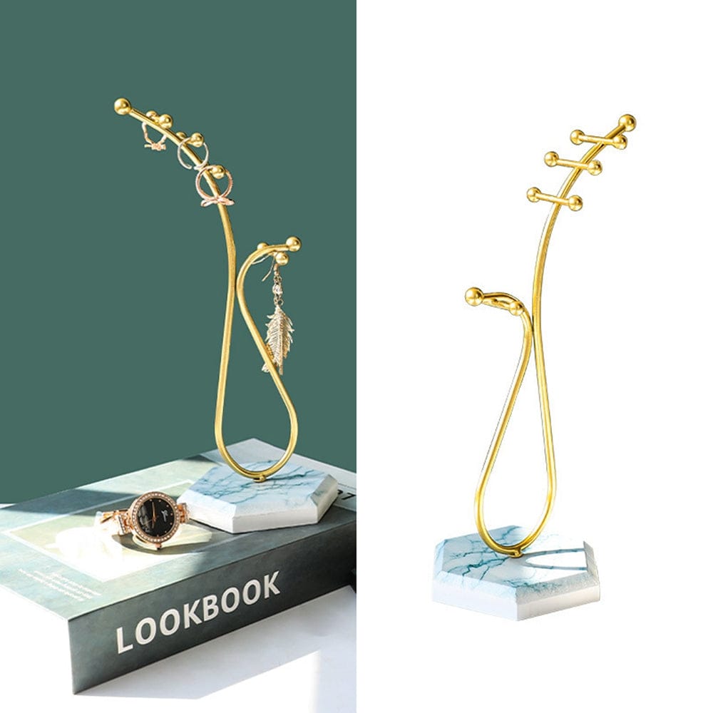 Enkelt Display Til Øreringe, Kæder Og Fingerringe - Uniq Perler - 89017