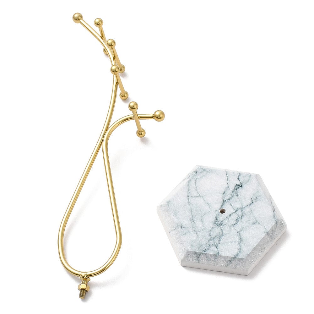 Enkelt Display Til Øreringe, Kæder Og Fingerringe - Uniq Perler - 89017