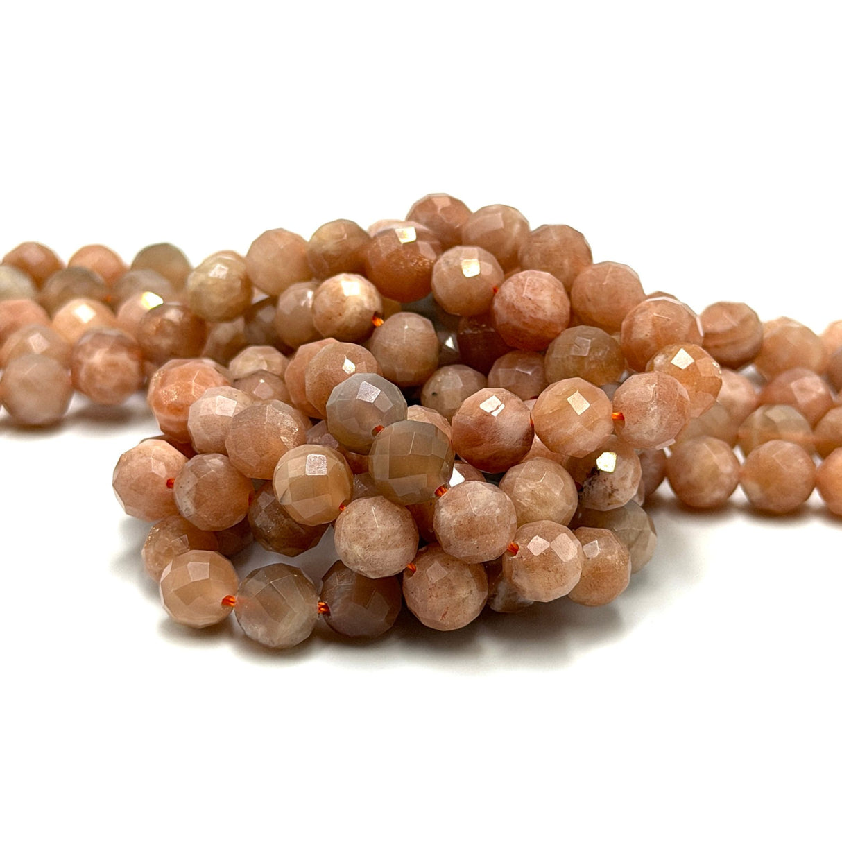 Citrin Perler – Fasettert Rund (8mm)