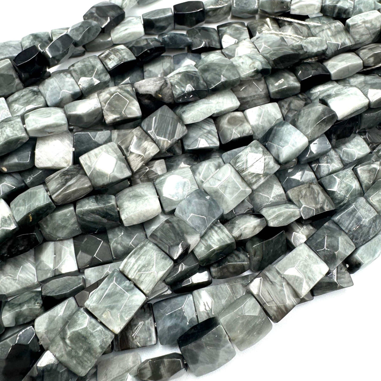 Falke Øje Sten - Kantet (10x10x5mm) - Uniq Perler - 754677