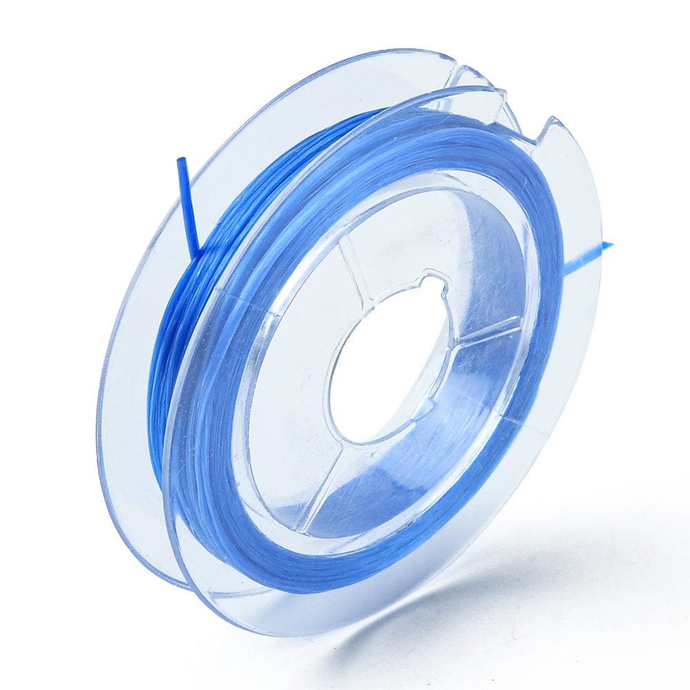 Farvet Elastiksnor – 0,5mm, 10 Ruller (90 Meter) - Uniq Perler - 149173