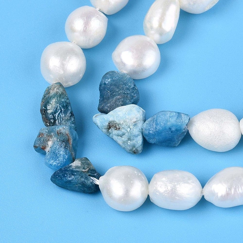 Ferskvandsperler Og Apatit – Nuggets/Chips (4 - 13mm) - Uniq Perler - 115975