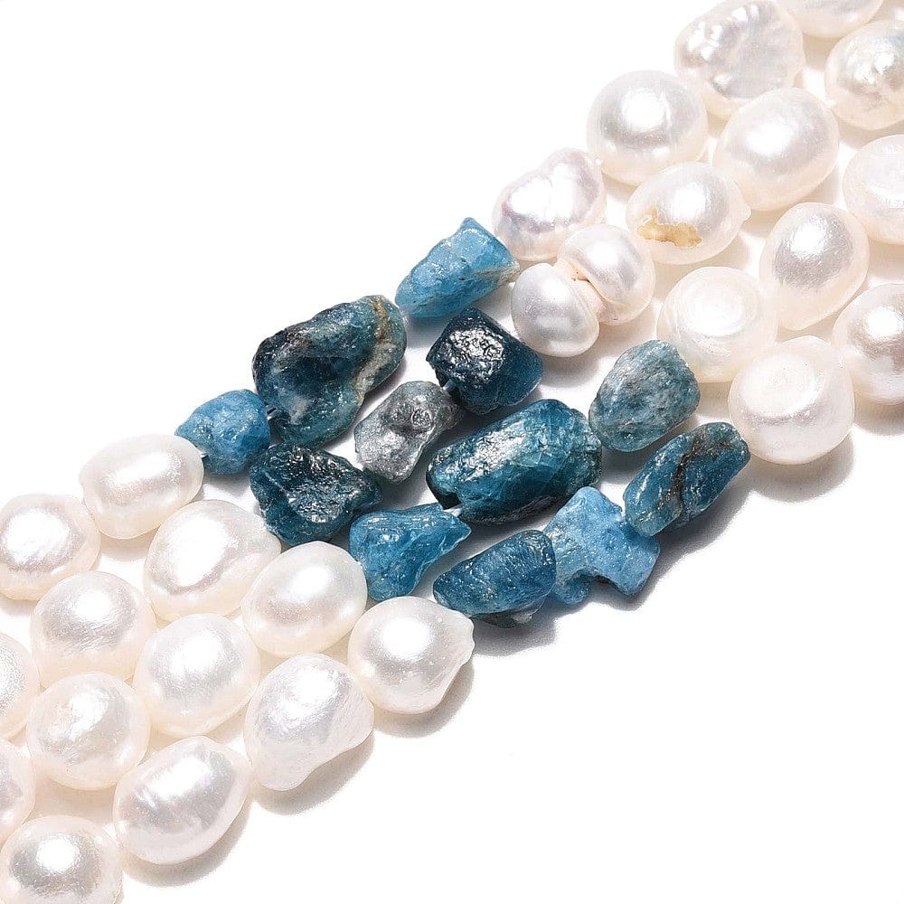 Ferskvandsperler Og Apatit – Nuggets/Chips (4 - 13mm) - Uniq Perler - 115975