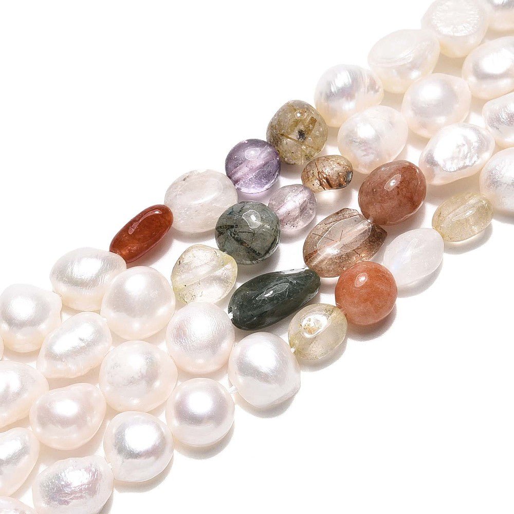 Ferskvandsperler Og Mix perler – Nuggets/Chips (5 - 12 mm) - Uniq Perler -