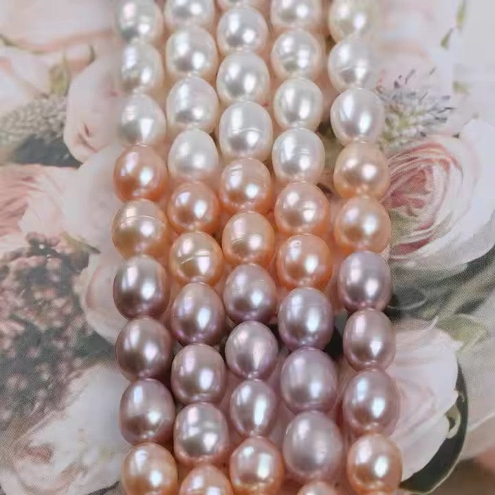 Ferskvandsperler – Rice, Flerfarvet, Grade AA (6–7mm) - Uniq Perler - 113671