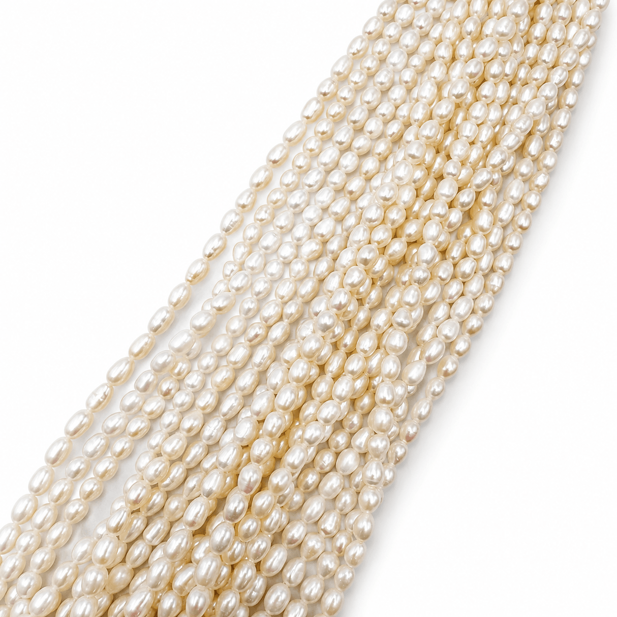 Ferskvandsperler – Rice, Grade AAA (6 - 7 x 5mm) - Uniq Perler - 122265