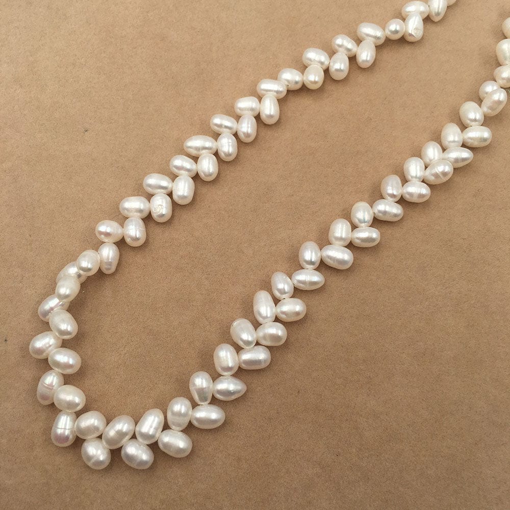 Färskvattenspärlor – Rice Tvillingpärlor, Grade A (5 - 6mm) - Uniq Perler - 0001489127