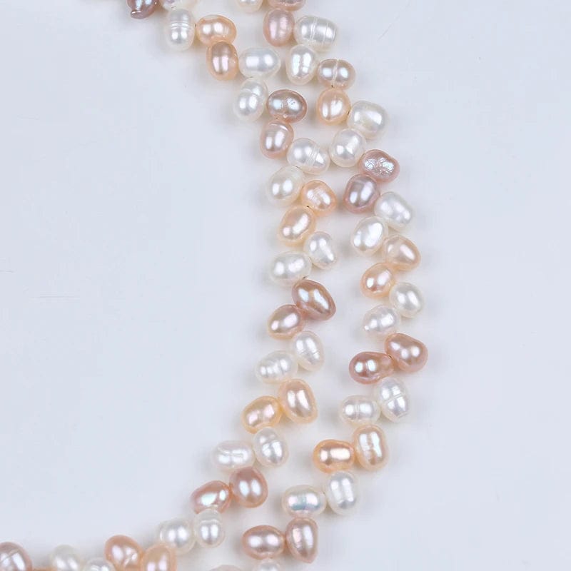 Ferskvandsperler – Rice, Tvillinge Perler, Grade A (5x6mm) - Uniq Perler - 230224