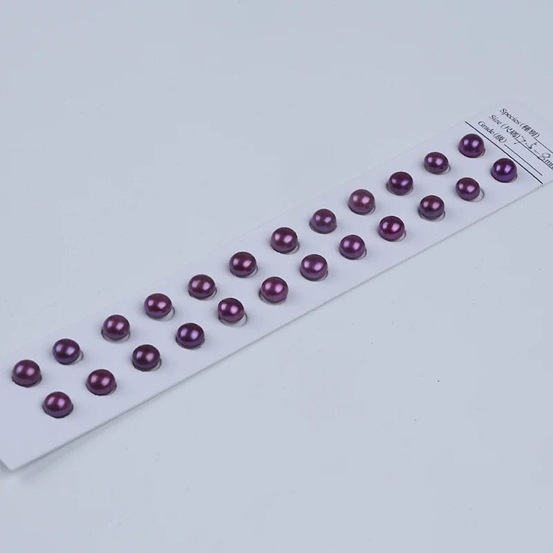 Ferskvandsperler, Topboret Til Ørestikkere, 7,5 - 8mm, (1 Par) - Uniq Perler - 754434567