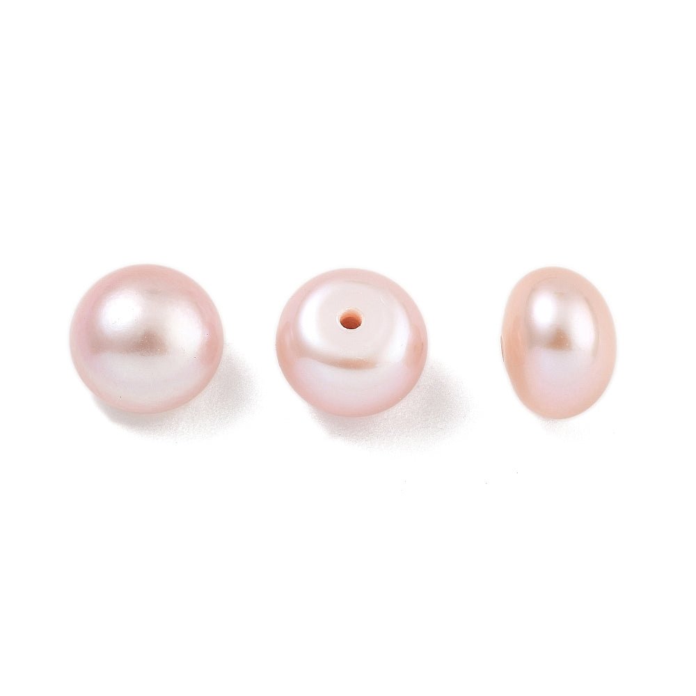 Freshwater pearls – Half-drilled, Purple (7.5-8mm) Grade 6A
