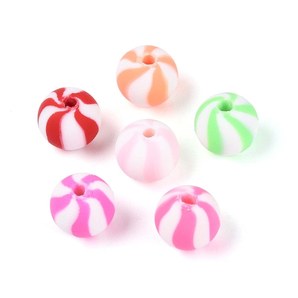 Fimo Perler – Runde, Farve Mix (9mm) 25 Stk - Uniq Perler - 115830