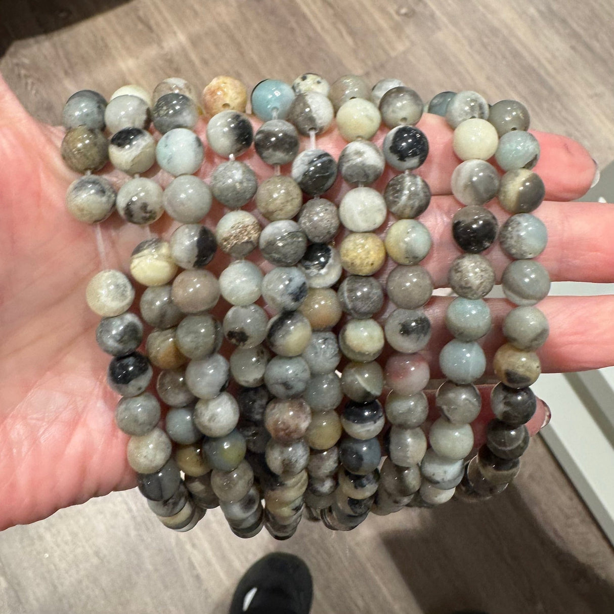 Flower Amazonit - (8mm) - Uniq Perler - 113956