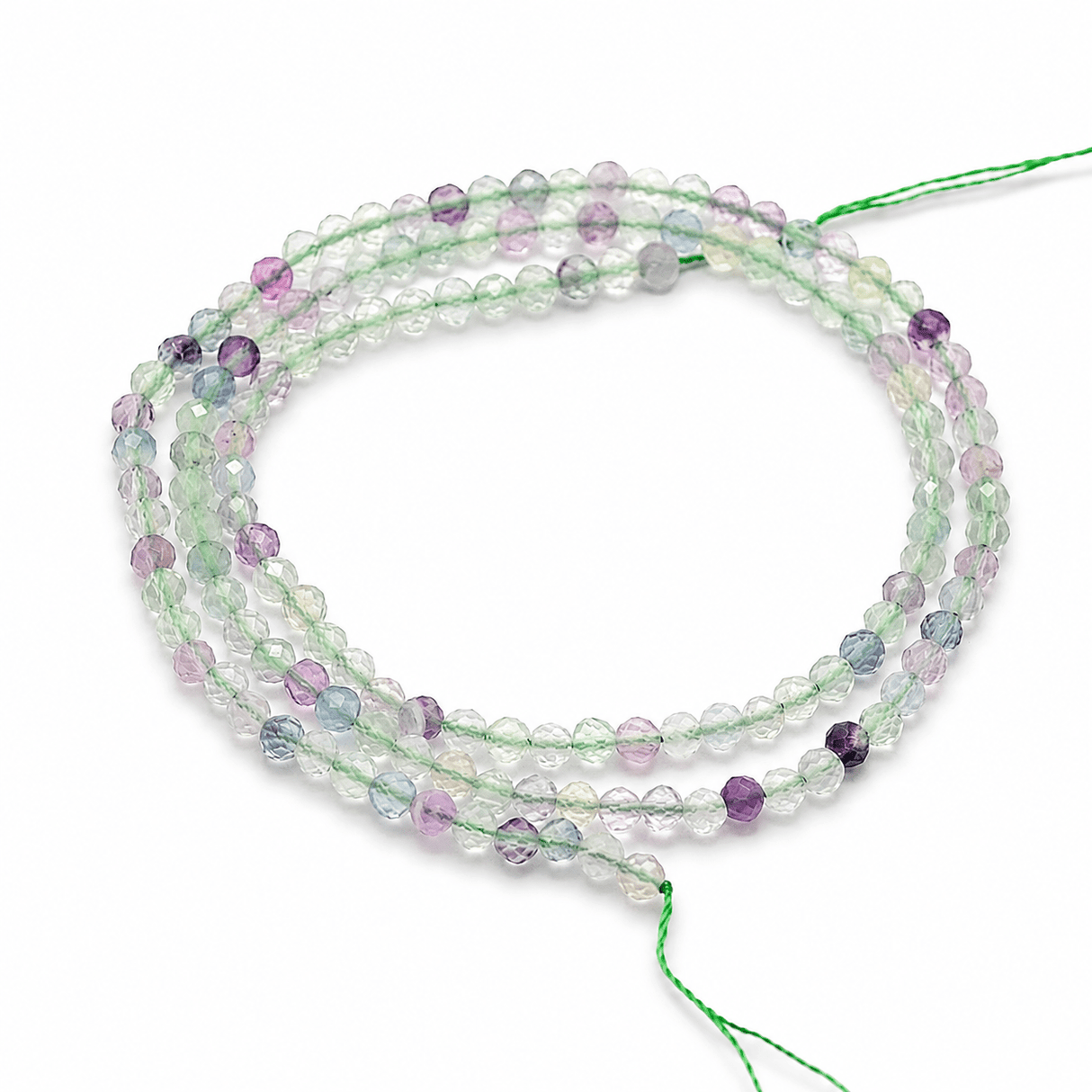 Fluorit – Facetteret (4mm) - Uniq Perler - 115130