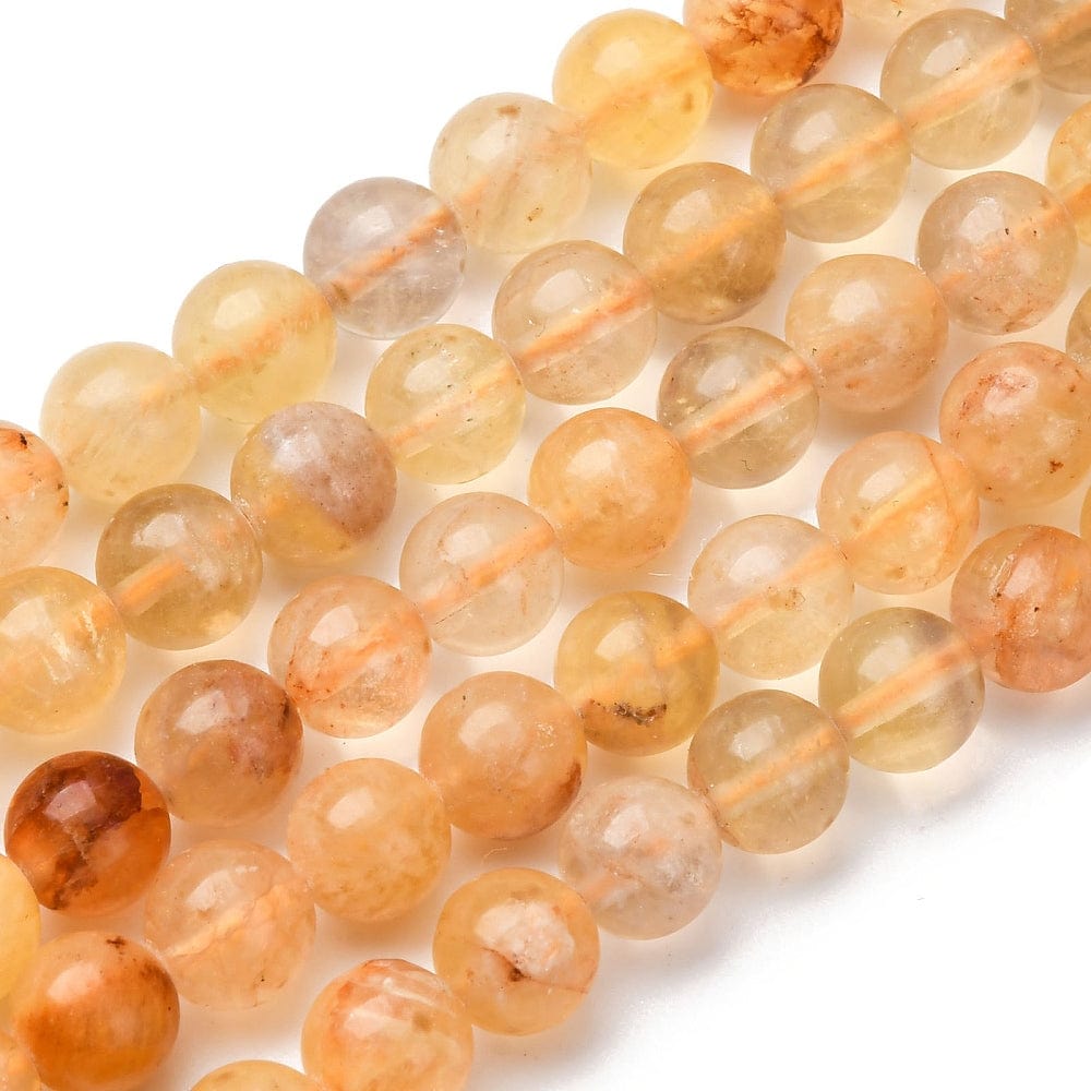 Fluorit – Gul, Rund (8,5mm) - Uniq Perler - 115239