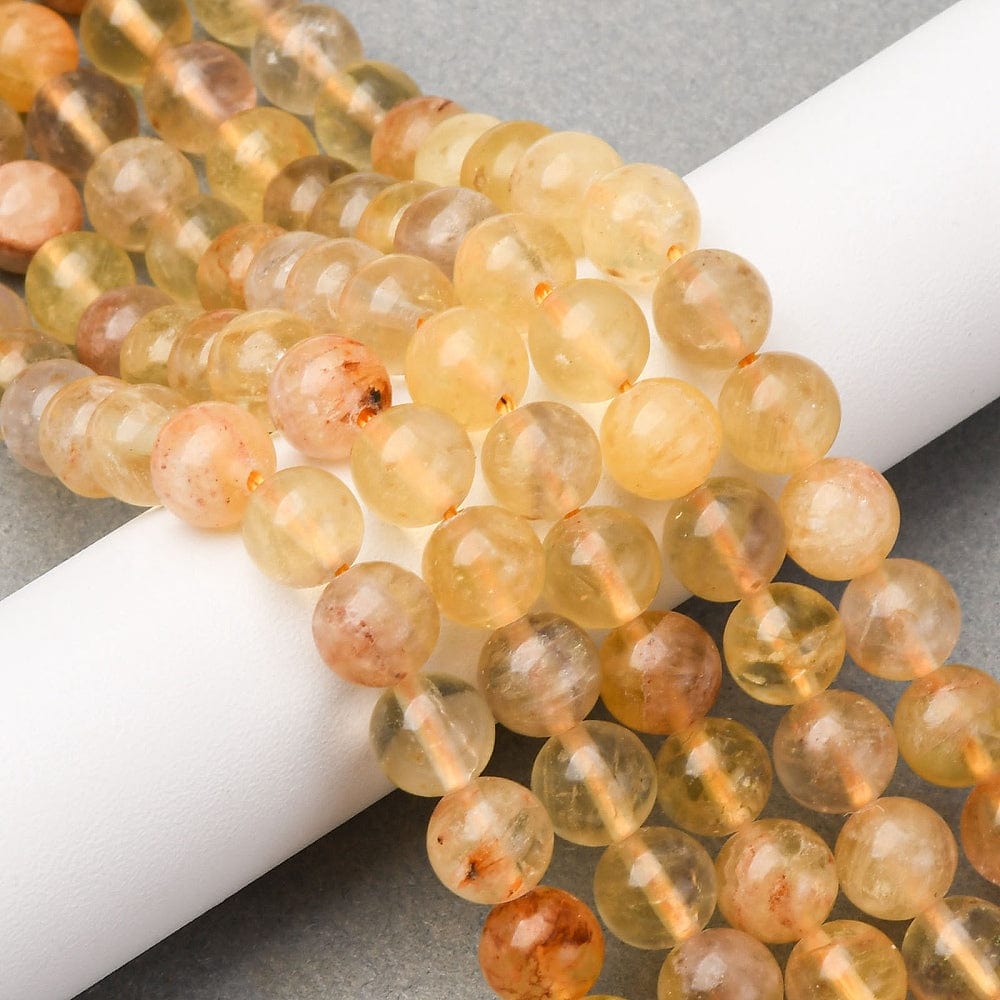 Fluorit – Gul, Rund (8,5mm) - Uniq Perler - 115239