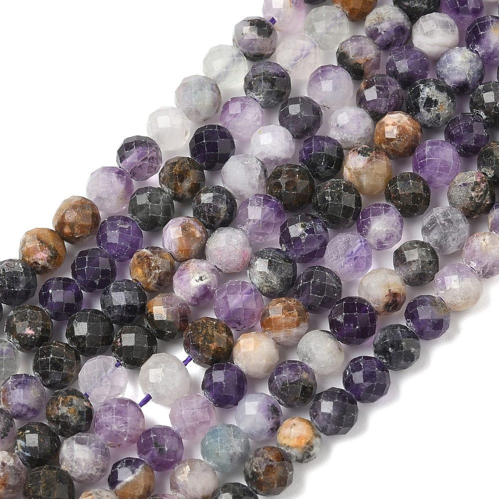 Fluorit Perlen – Facettierte, Runde (6,5mm) - Uniq Perler - 116969