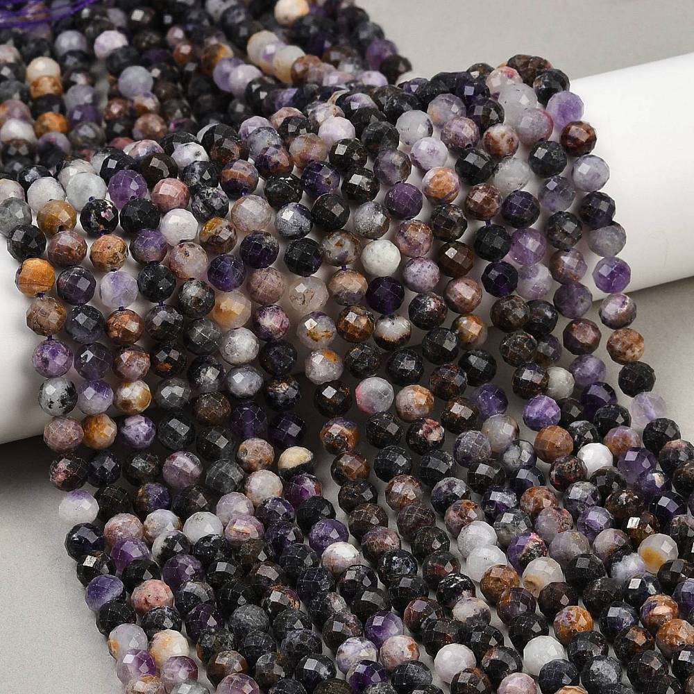 Fluorit Perlen – Facettierte, Runde (6,5mm) - Uniq Perler - 116969