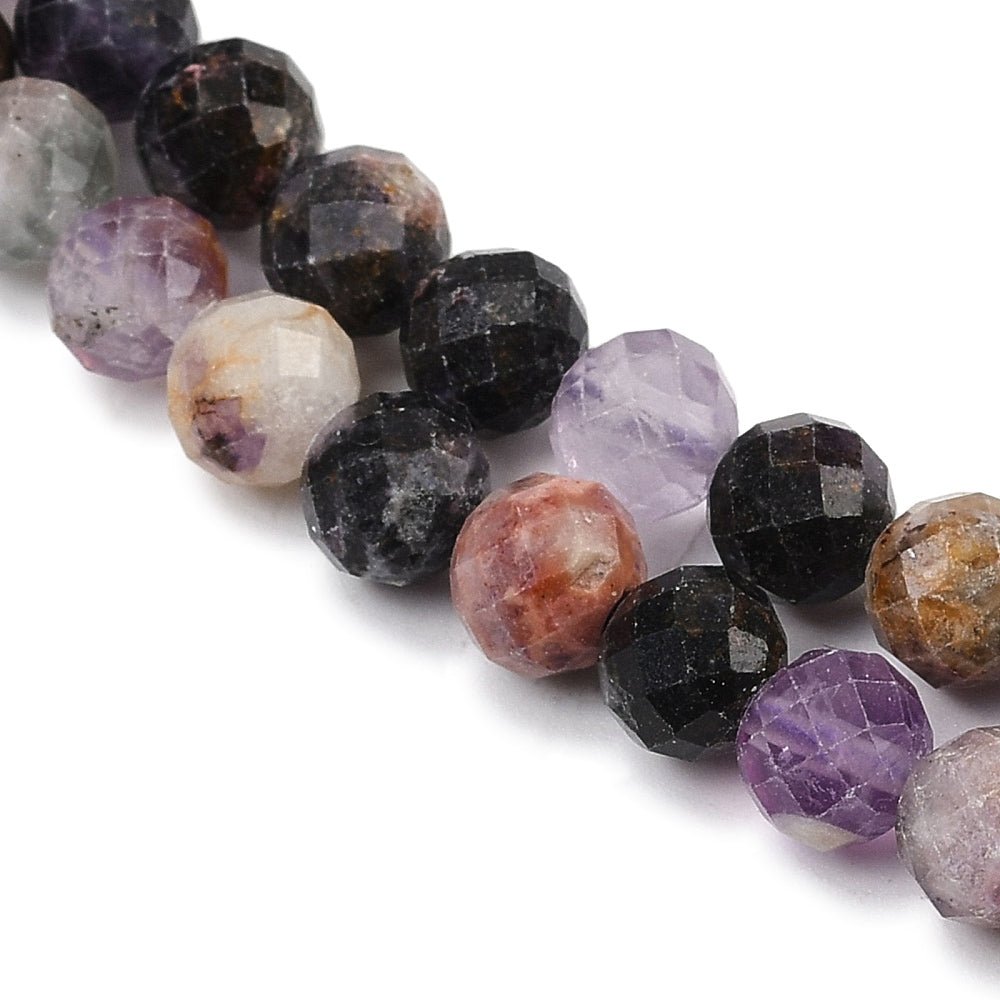 Fluorit Perlen – Facettierte, Runde (6,5mm) - Uniq Perler - 116969