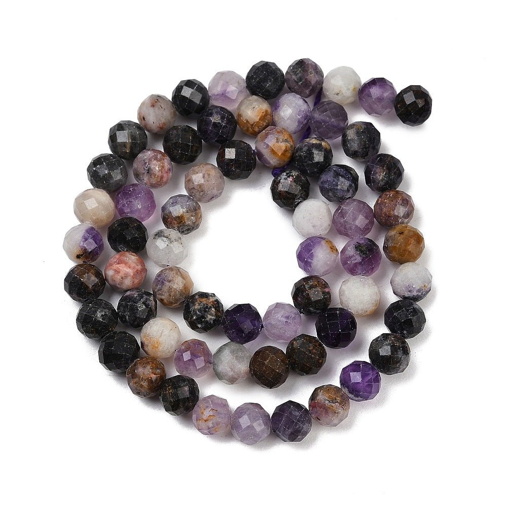 Fluorit Perlen – Facettierte, Runde (6,5mm) - Uniq Perler - 116969