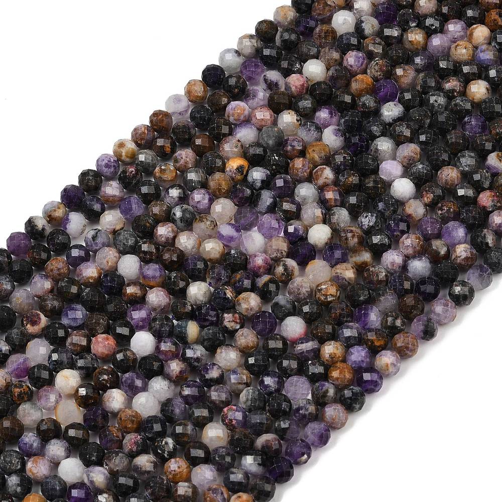 Fluorit Perlen – Facettierte, Runde (6,5mm) - Uniq Perler - 116969