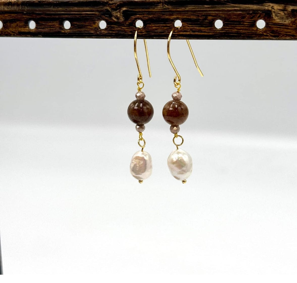 Forgyldt Sterling Sølv 925 Vedhæng Med Ferskvandsperle - Uniq Perler - 114394