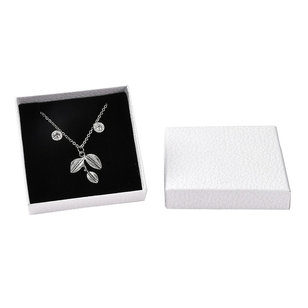 Gaveæsker Med Struktur - Hvide (9x9x2,65cm), 6 stk. - Uniq Perler - 113001