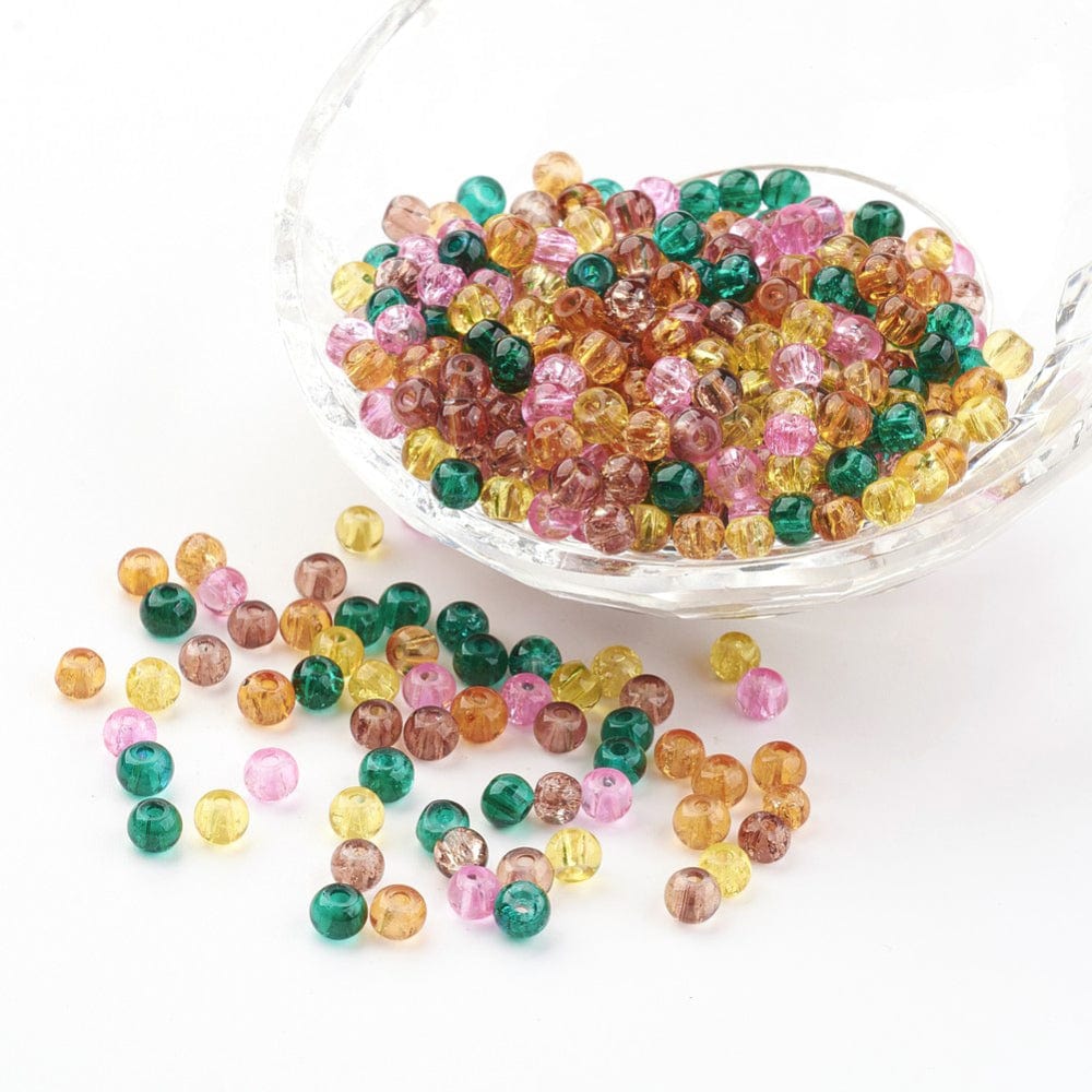 Glasperle Mix, 4 - 4,5mm,(400 Stk) - Uniq Perler - 098681445678013511733857