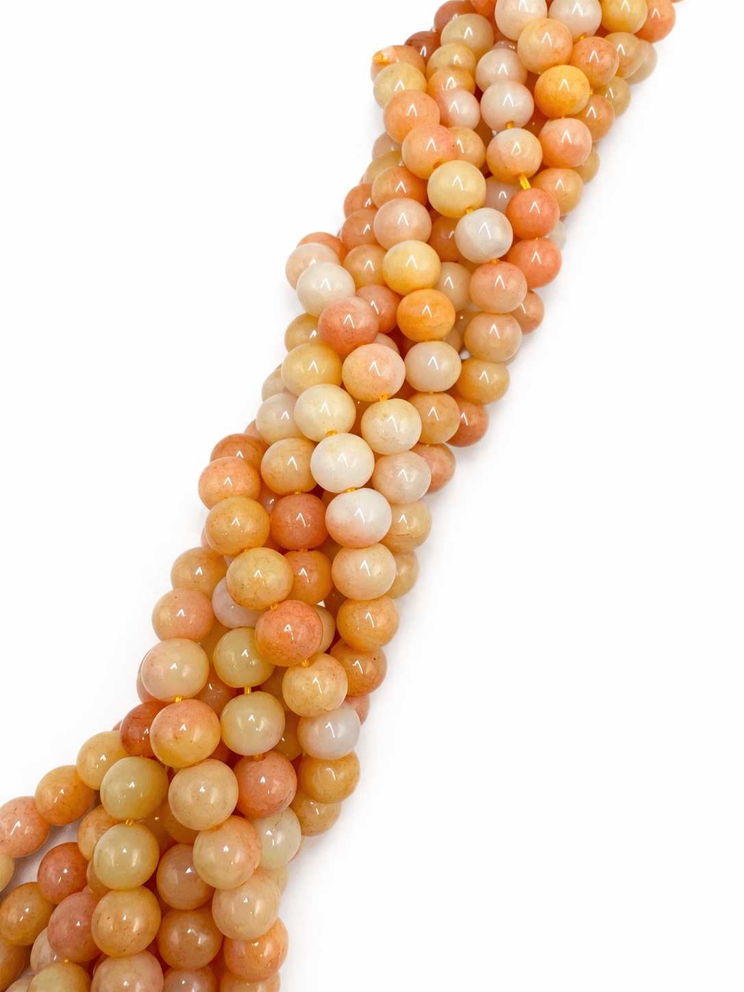 Glasperler – Beige, Jade - Look, Rondel (8,5mm) - Uniq Perler - 119232