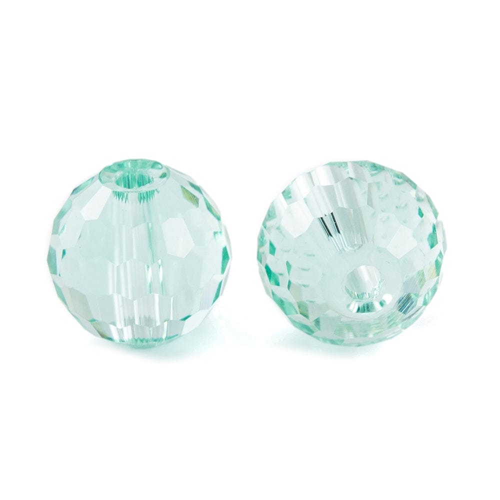 Glasperler, Blå, Facetteret, 8mm, 10 stk. - Uniq Perler - 112750