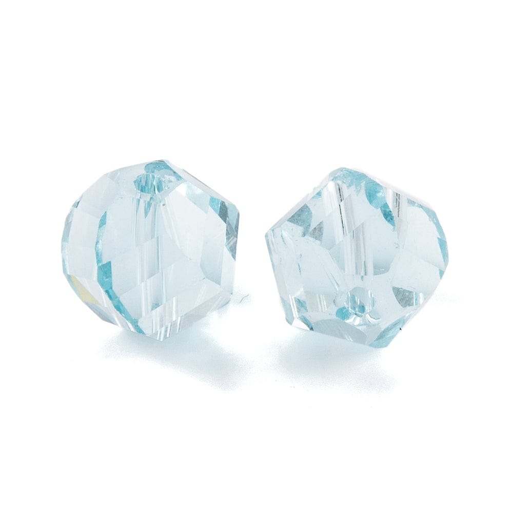 Glasperler, Facetteret, Nugget Form, 8mm, 10 stk. - Uniq Perler - 112752