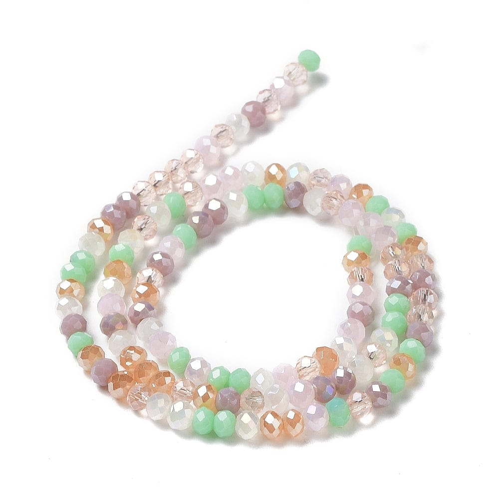 Glasperler, Facetteret, Rondel, (3x3,5mm) - Uniq Perler - 112753