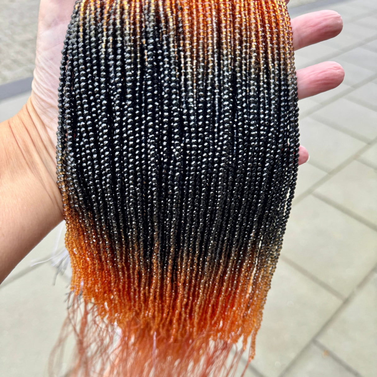 Glasperler, Graduerede Farver, ( 3x2,8mm) - Uniq Perler - 499635