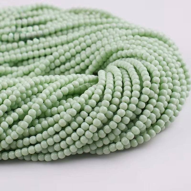 Glasperler - Lys Grøn (2mm) - Uniq Perler - 226522