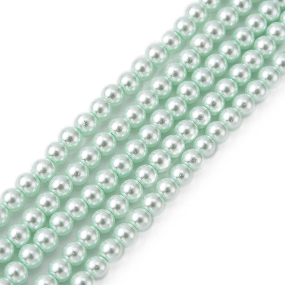 Glasperler, Lys Grøn, 4mm - Uniq Perler - 0000014820