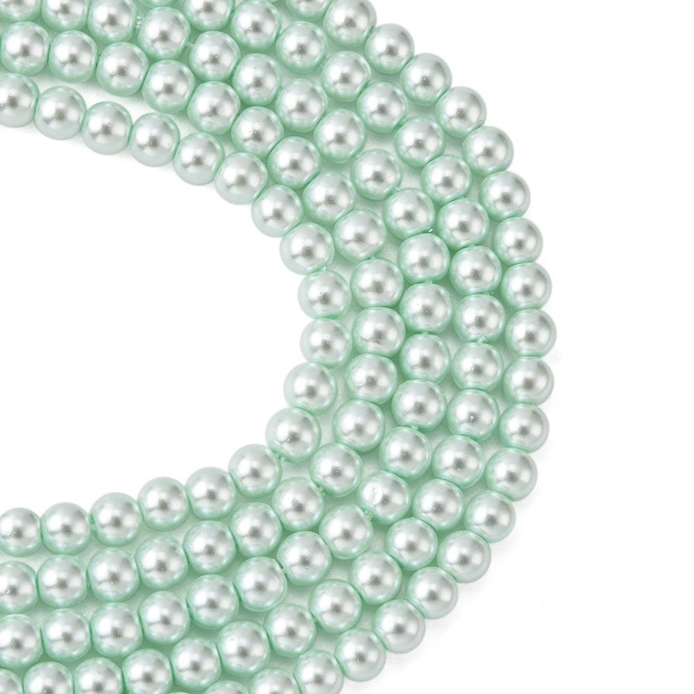 Glasperler, Lys Grøn, 4mm - Uniq Perler - 0000014820