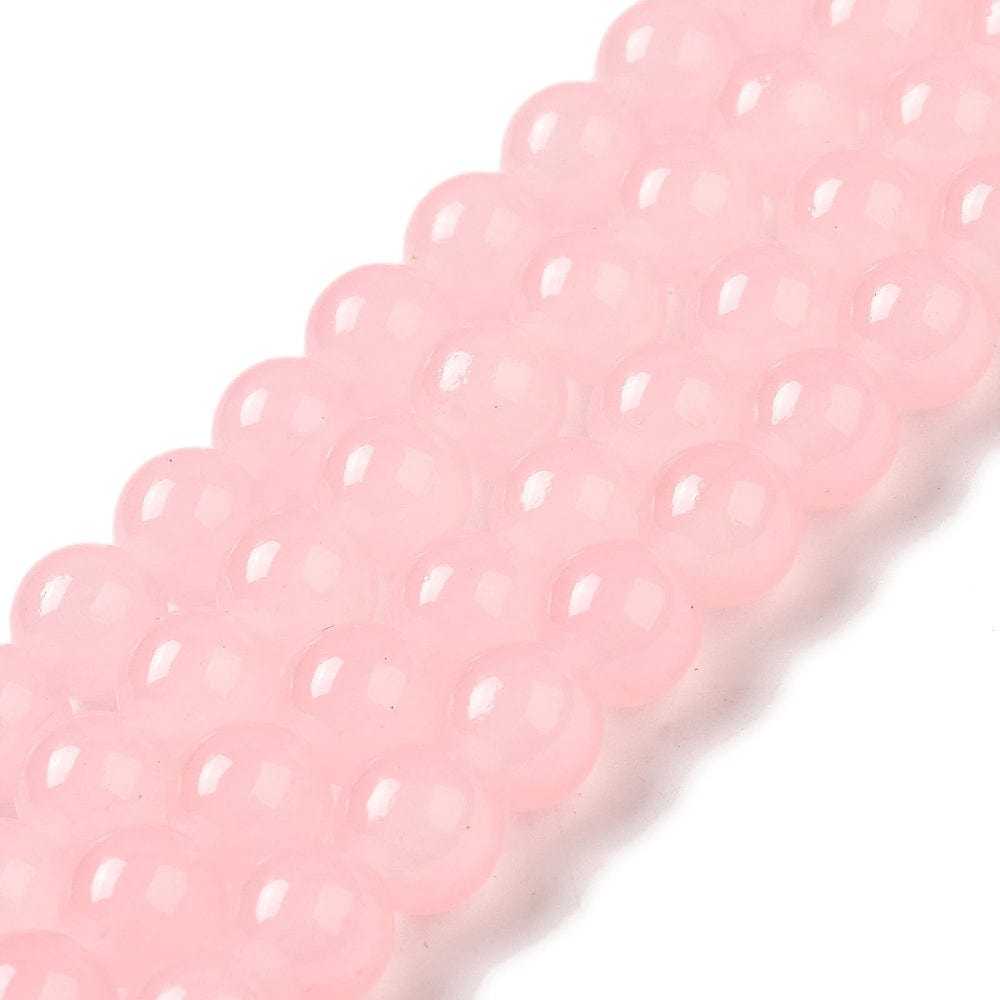 Glasperler, Rosa, (8mm) - Uniq Perler - 112206