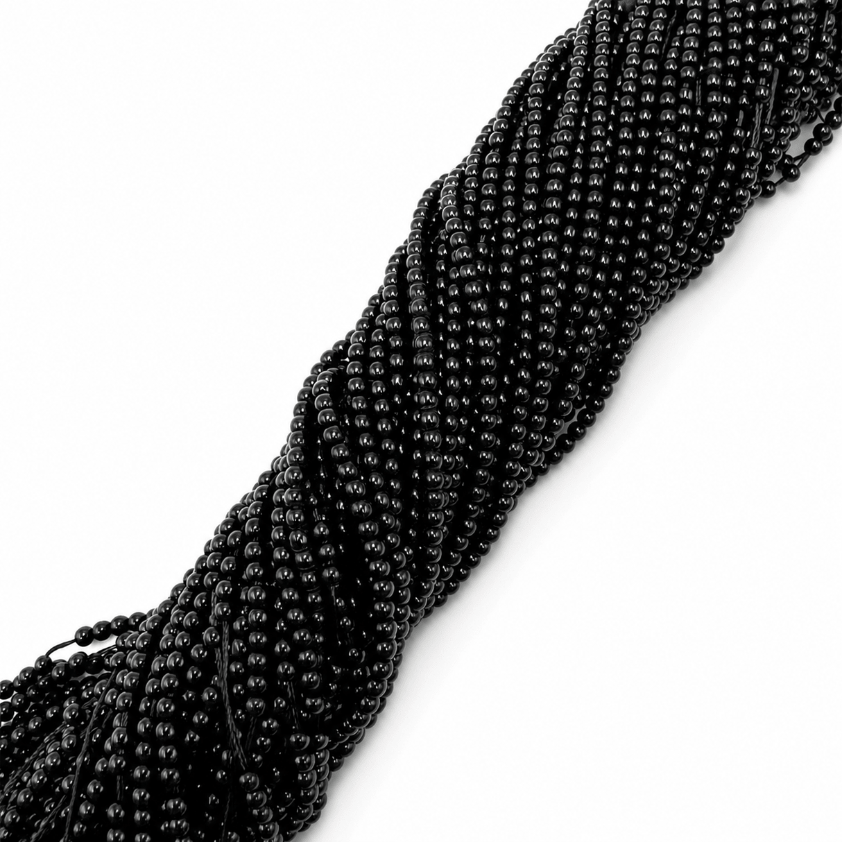 Glasperler - Sort (2,5mm) - Uniq Perler - 5551113