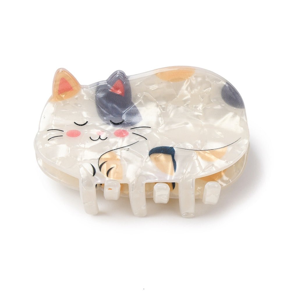 Hårklemme Med Kat – PVC (34,5x66x37,5mm) - Uniq Perler - 120605