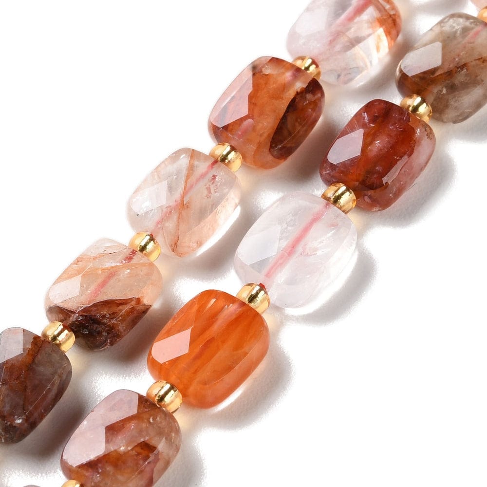 Hematoid Kvarts Perler, (10x8x4,5mm) - Uniq Perler - 675840