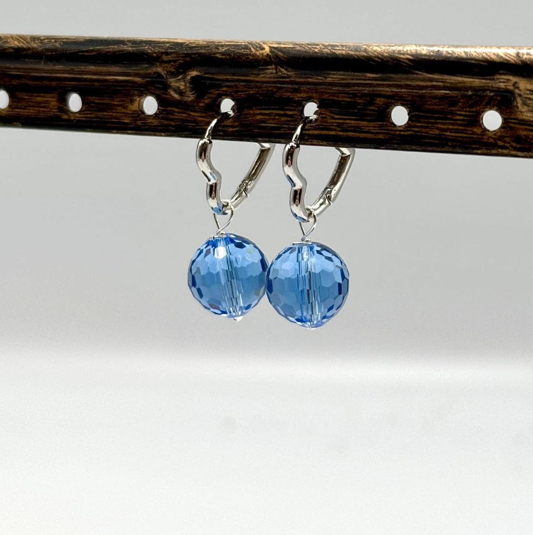 Hjerte Creoler – Platin Farvet (14x2mm) - Uniq Perler - 114666