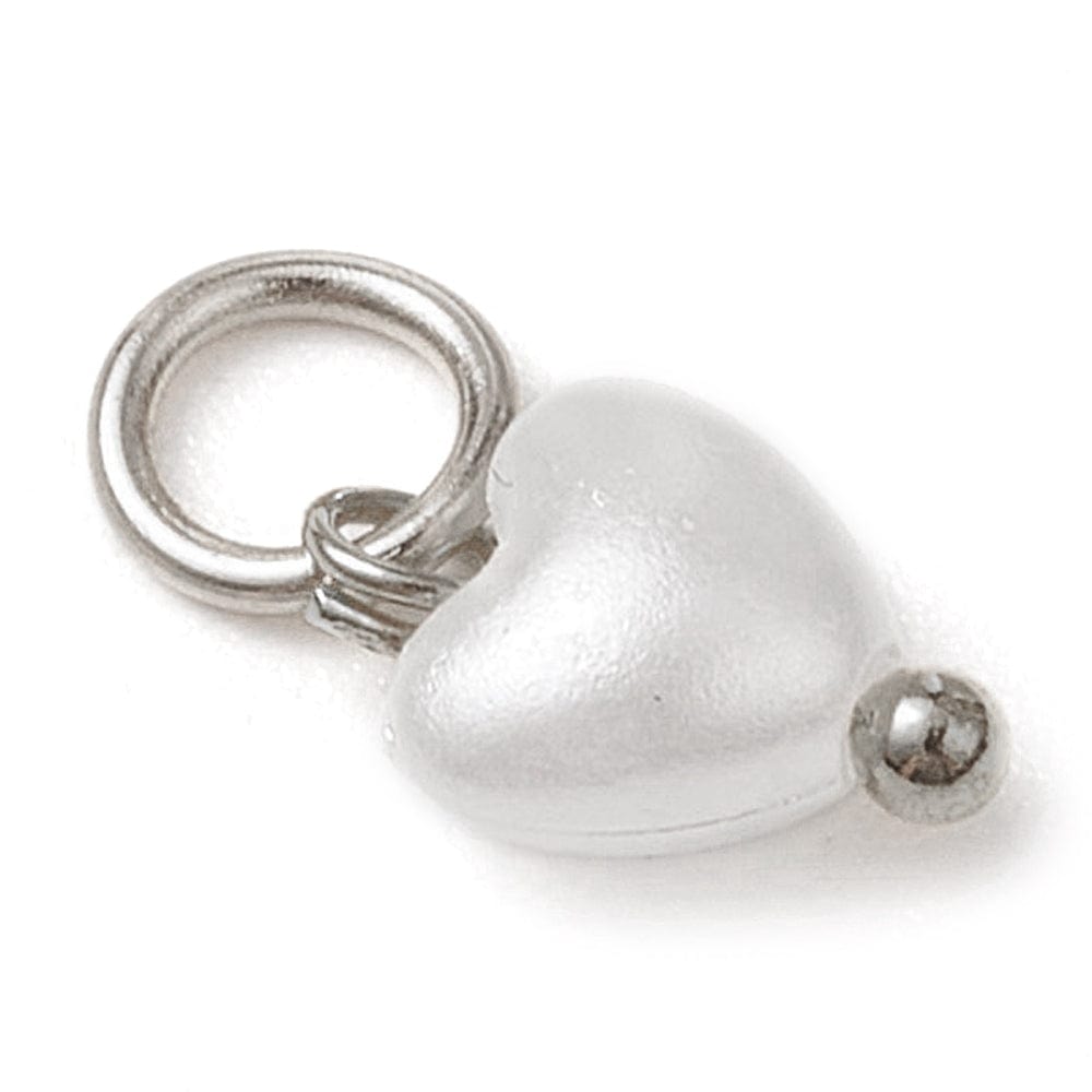 Hjerte Vedhæng, 9x6mm, (10 stk.) - Uniq Perler - 114243