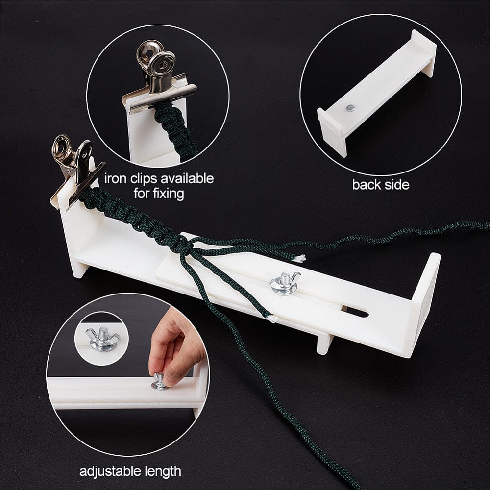 Holder Til Knytning og Fletning – Justerbar (20x4,6x8,4cm) - Uniq Perler - 595348