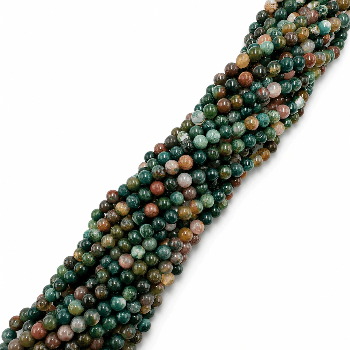 Indian Agat – Runde (4mm) - Uniq Perler - 112942