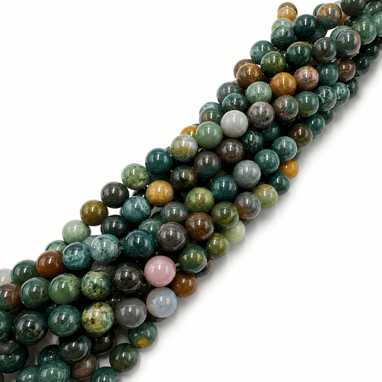 Indian Agat – Runde (8mm) - Uniq Perler - 112944
