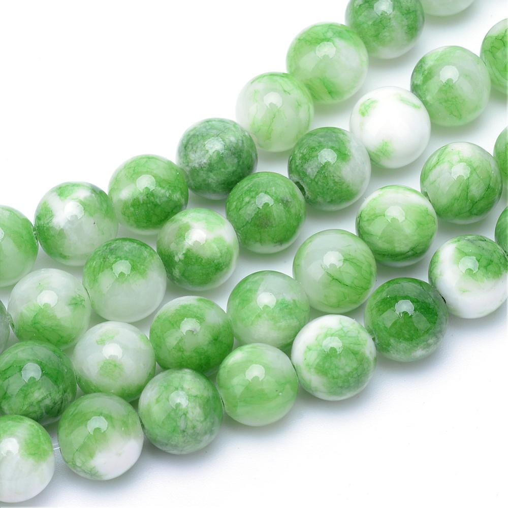 Jade, Grønne Nuancer,(6mm) - Uniq Perler - 0000014414, 008841845679919974229848