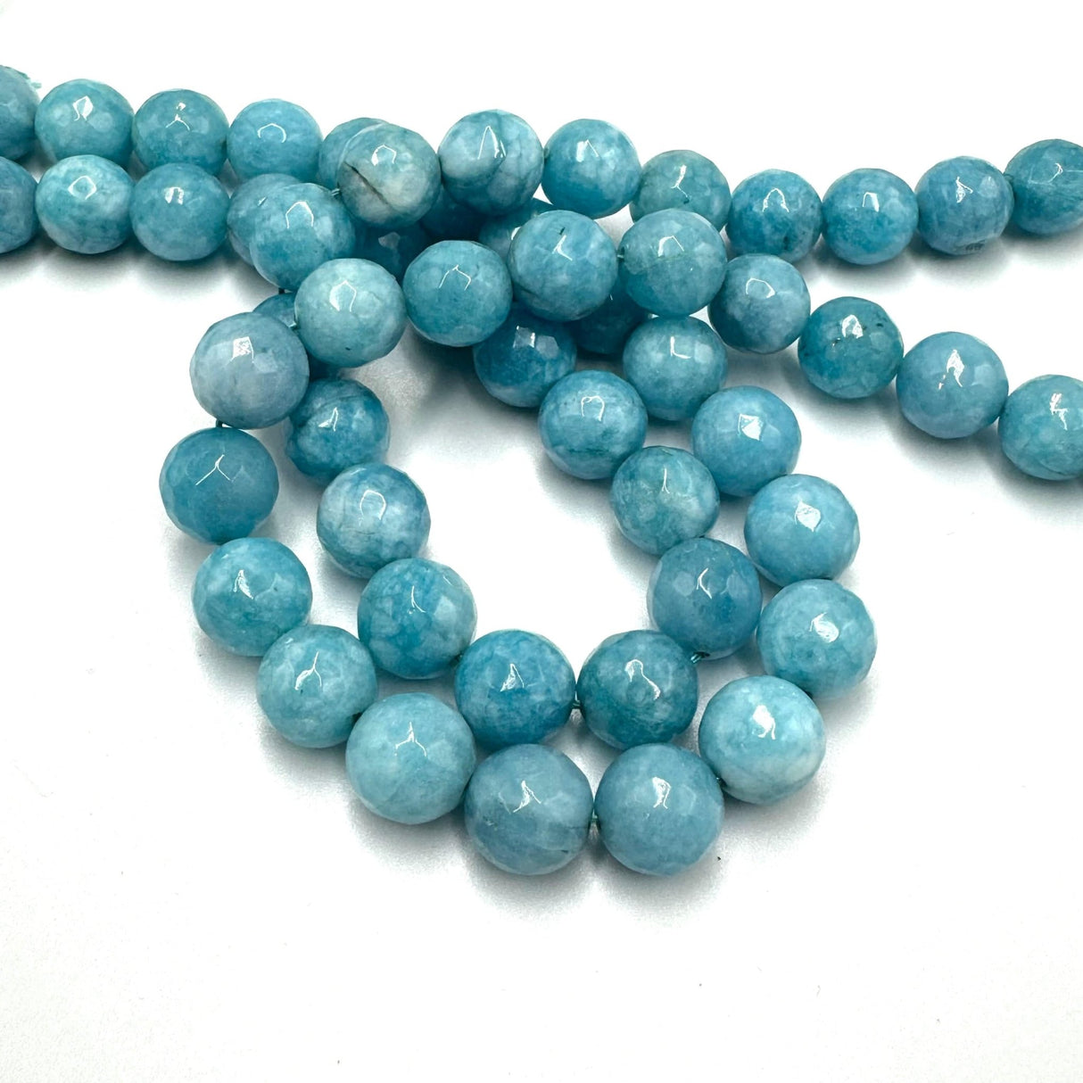 Jade Perler, Facetteret, 12mm - Uniq Perler - 113202