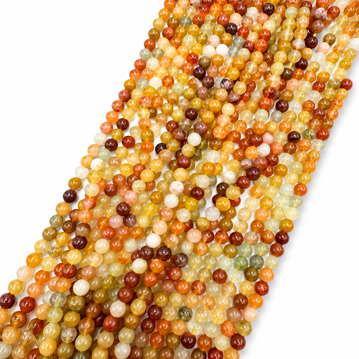 Jade Perler – Golden Silk, Runde (6mm) - Uniq Perler - 121223