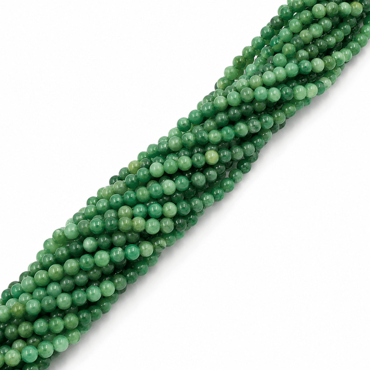 Jade Perler – Grøn, Runde (3mm) - Uniq Perler - 123800